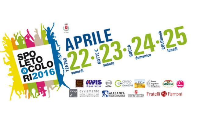 Spoleto a colori: da venerdì 22 a lunedì 25 aprile