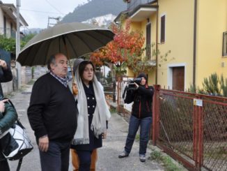 Sisma Umbria, presidente Marini a Spoleto per sopralluoghi