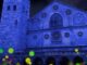 Primo albero di Natale vivente a Spoleto, lungo la scalinata via dell'Arringo