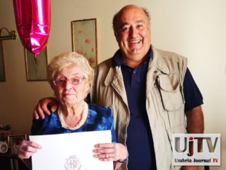 Elena Donati a Spoleto, cento anni e non sentirli, gli auguri del sindaco