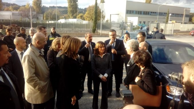 Sisma, presidente del senato Casellati in visita a Santo Chiodo