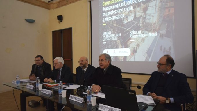 Seminario “Trasparenza ed anticorruzione tra protezione civile e ricostruzione”