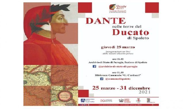 Le iniziative organizzate Comune di Spoleto "Dante nelle terre del Ducato"
