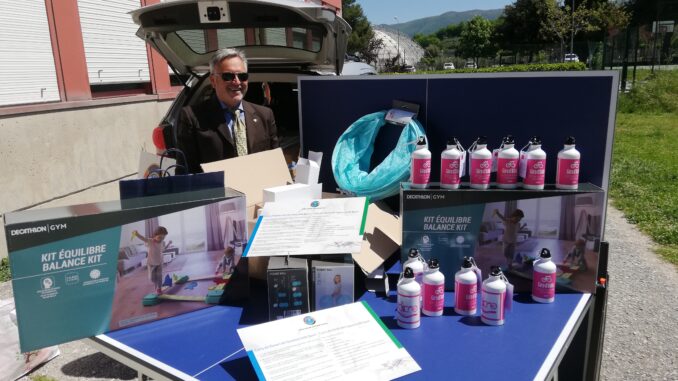 Solidarietà del Panathlon Club Clitunno a scuole di Spoleto