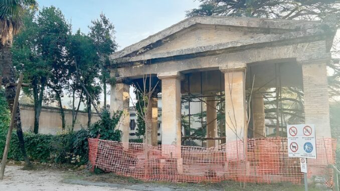 Villa Redenta: avanti verso rilancio con restauro del Tempietto