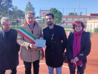 Inaugurazione del campo basket di Passo Parenzi