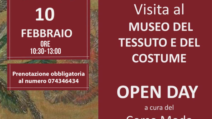 Open day al Museo di Tessuto e del Costume con studenti IIS