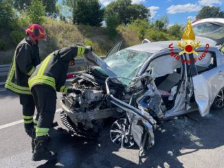 Incidente Stradale a Spoleto tra 2 auto, persona ferita gravemente