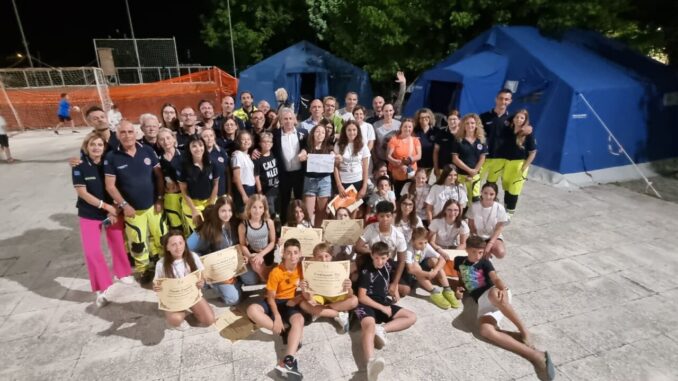 Concluso il campo scuola della Protezione Civile