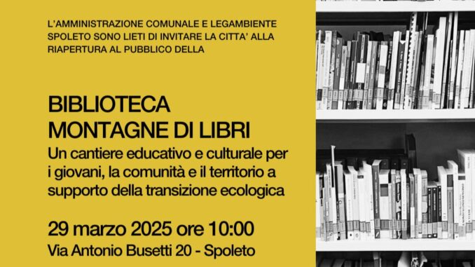 Riapertura della Biblioteca Montagne di Libri