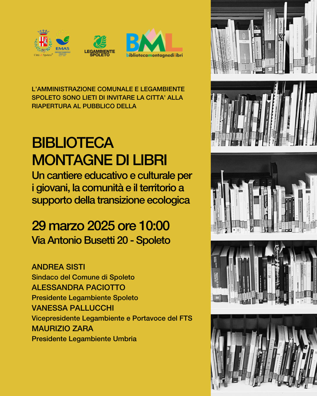 Riapertura della Biblioteca Montagne di Libri