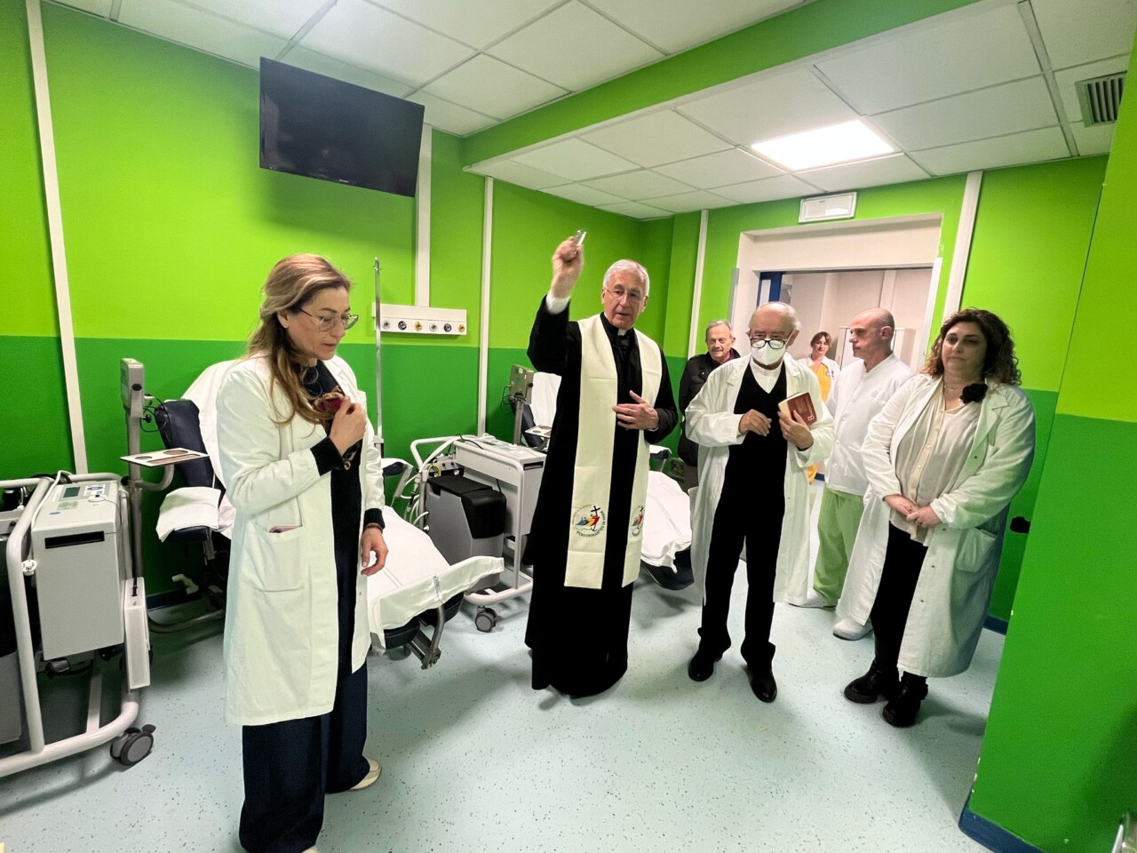 Mons.Renato Boccardo all’Ospedale S. Matteo degli Infermi di Spoleto
