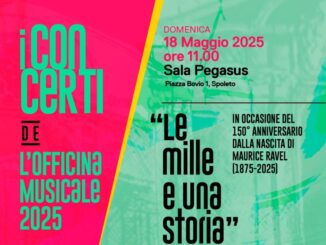 Concerto “Le Mille e una Storia” omaggia Ravel a Spoleto