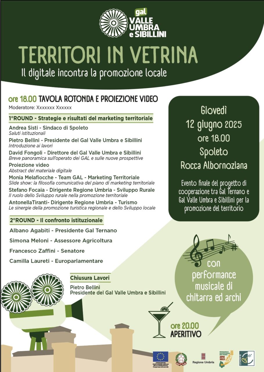 Territori in vetrina: Gal Valle Umbra e Sibillini raccontano attività di marketing territoriale