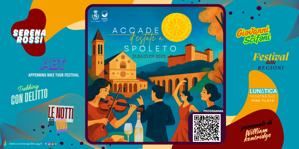 "Accade d’Estate" a Spoleto 2025: musica, teatro, arte e cultura per un’estate da vivere