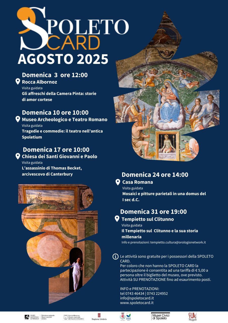 Spoleto Card: visite guidate ogni domenica di agosto