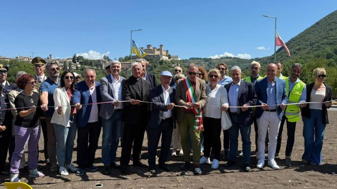 Rotatoria completata all’ingresso sud della città di Spoleto