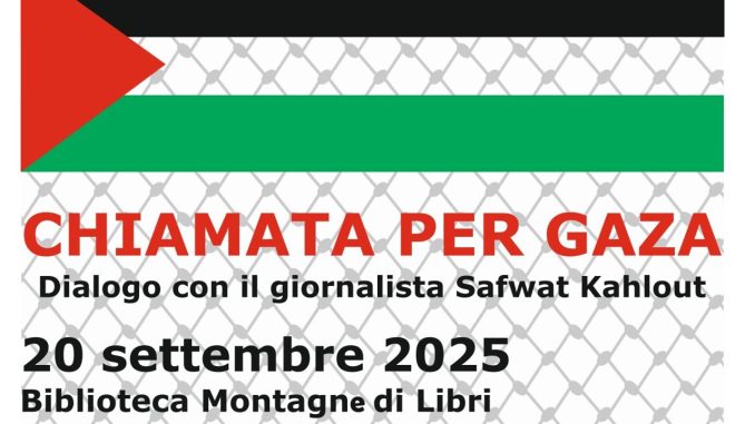 Gaza al centro: incontro con il giornalista Safwat Kahlout