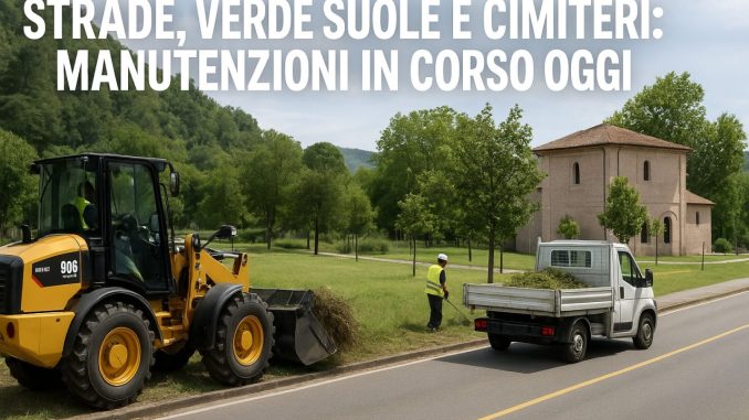 Strade, verde, scuole e cimiteri: manutenzioni in corso oggi