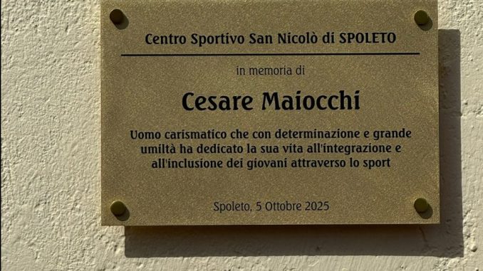 Intitolato a Cesare Maiocchi il Centro Sportivo di San Nicolò Intitolato a Cesare Maiocchi il Centro Sportivo di San Nicolò