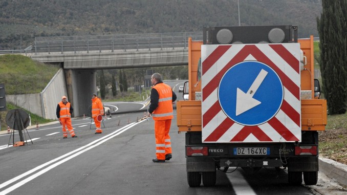 La Flaminia chiusa da lunedì 16 a mercoledì 18 novembre in località Collelicino tratto Terni-Spoleto