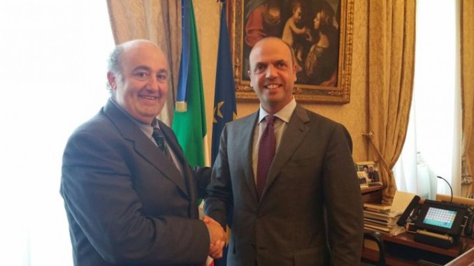 Sindaco Caldarelli incontra Ministro Alfano