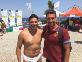 Lo spoletino Marco De Angelis alla 53esima traversata dello Stretto di Messina