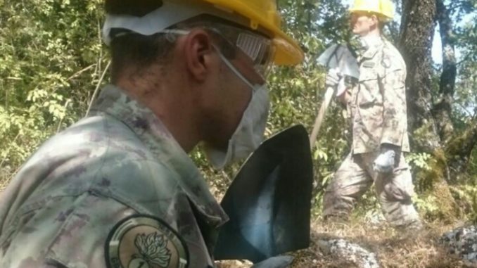 granatieri-sardegna Emergenza incendi, i granatieri di Sardegna in azione nel reatino