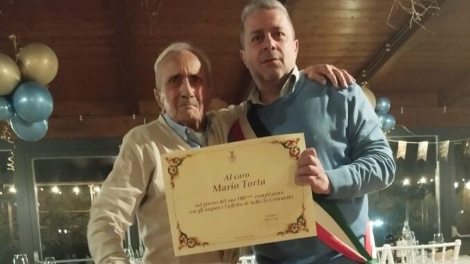 Mario Torta, spoletino compie 100 anni