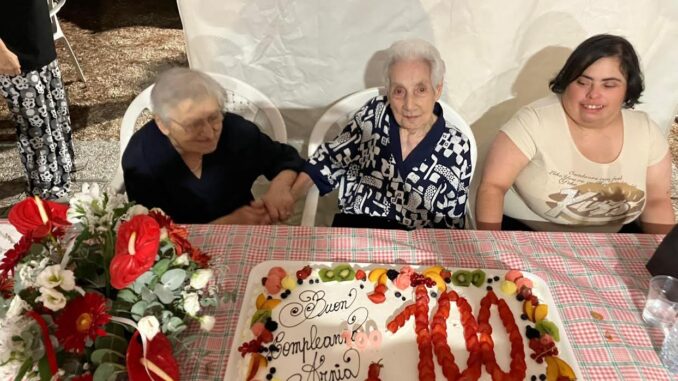 Arnia Morrichini celebra il cento anni di vita a Collerisana
