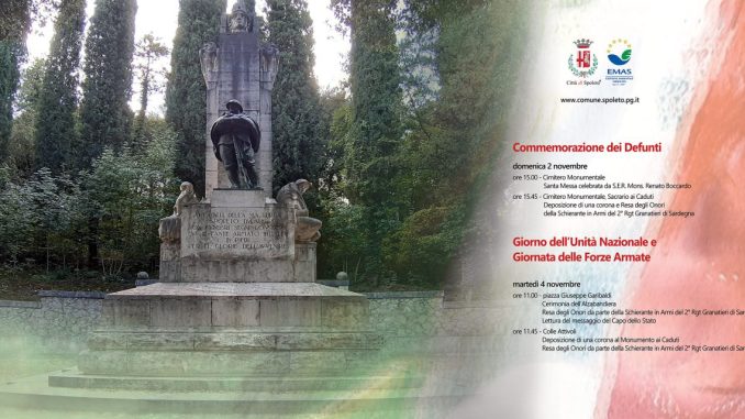 2 e 4 novembre: ricordo e memoria per defunti e Forze Armate