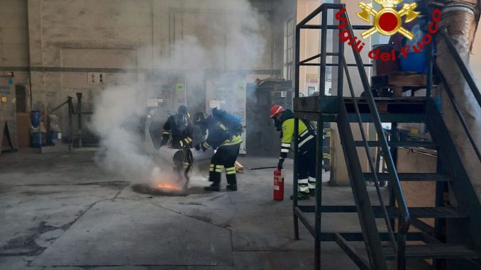 Esercitazione sicurezza conclusa nello stabilimento spoletino Esercitazione sicurezza conclusa nello stabilimento spoletino