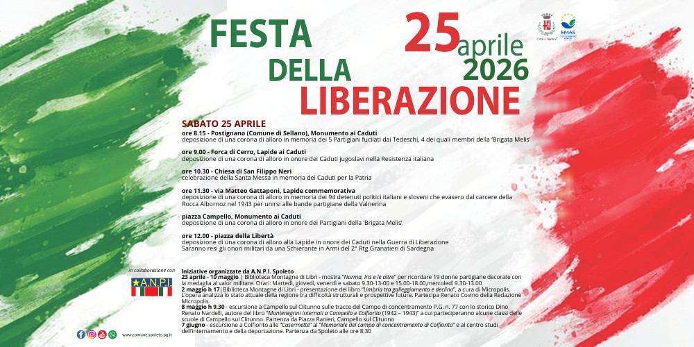 Festa della Liberazione, Spoleto cambia la viabilità